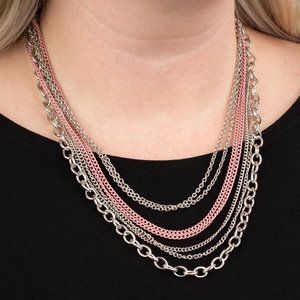Intensely Industrial Pink Necklace